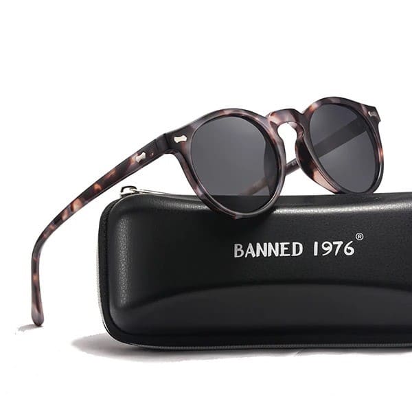 Lunettes de Soleil Rondes Polarisées pour Femmes - Style Vintage