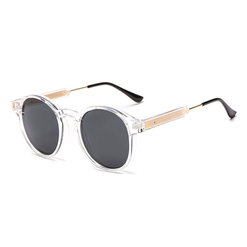 Lunettes de Soleil Rondes Vintage pour Femmes