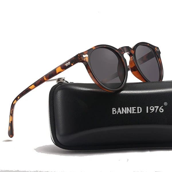Lunettes de Soleil Rondes Polarisées pour Femmes - Style Vintage