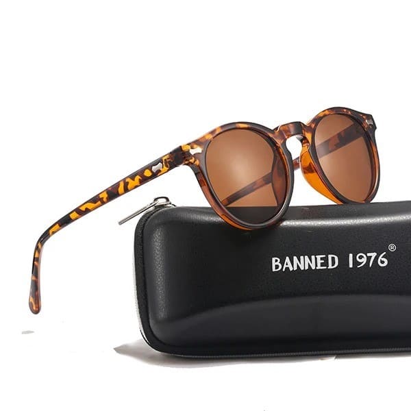Lunettes de Soleil Rondes Polarisées pour Femmes - Style Vintage