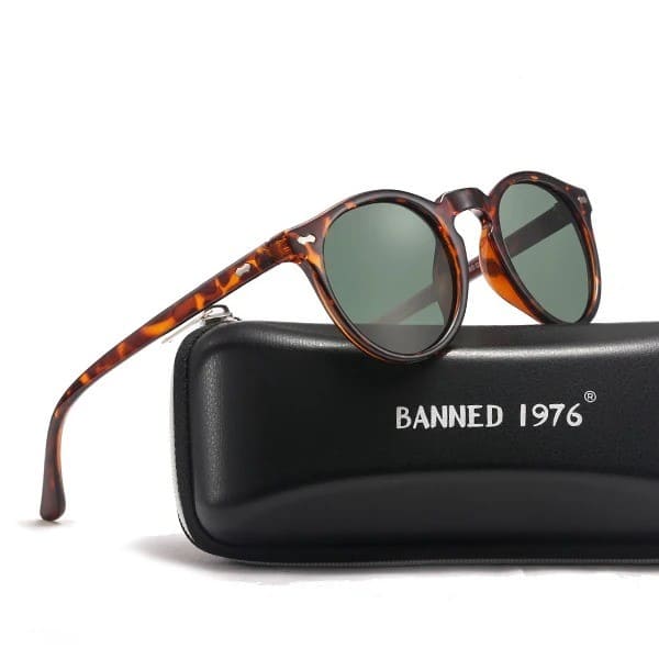 Lunettes de Soleil Rondes Polarisées pour Femmes - Style Vintage